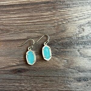 Kendra Scott Drop Earrings in Green